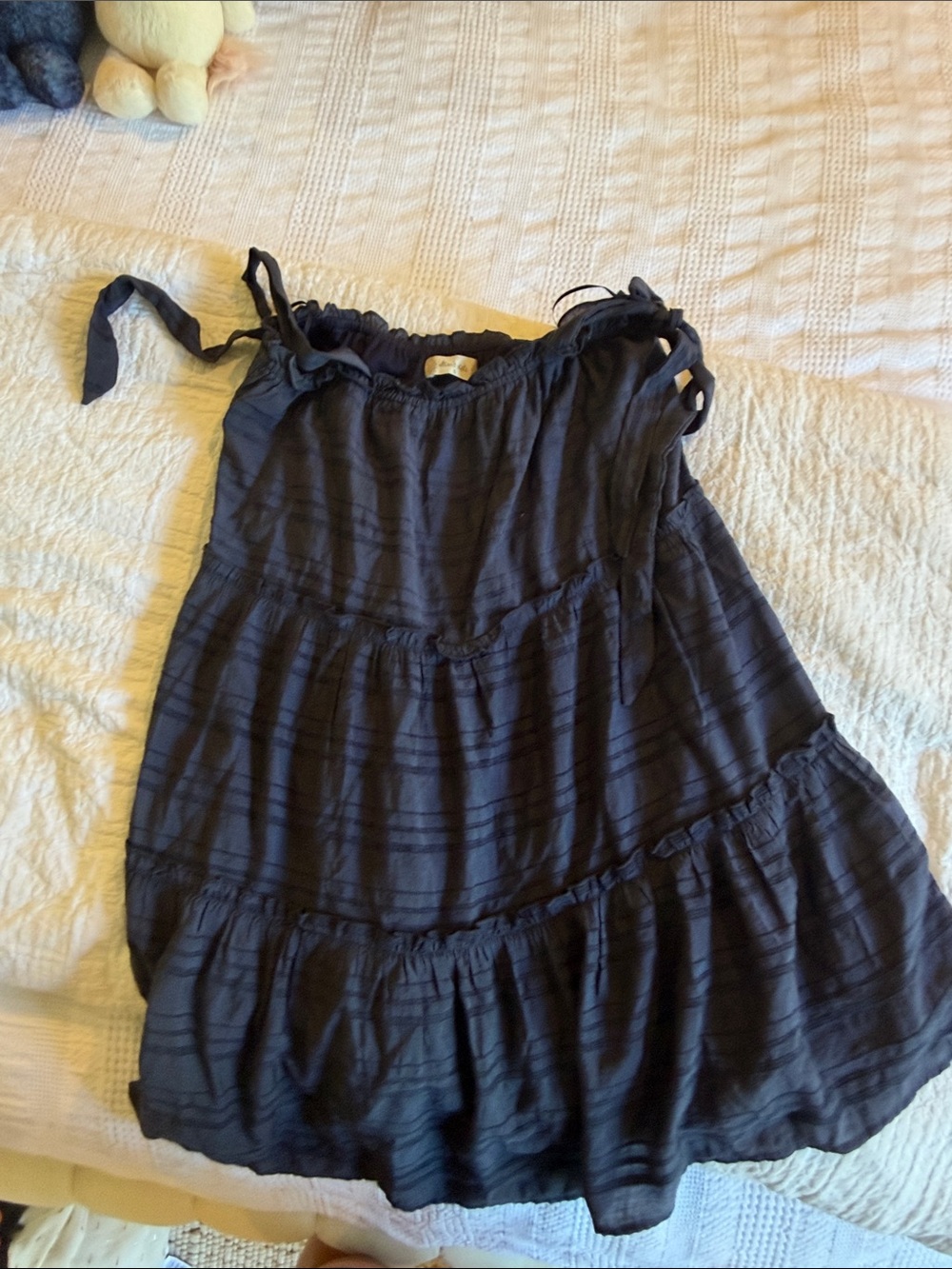 Altar'd State Navy Tiered Mini Dress